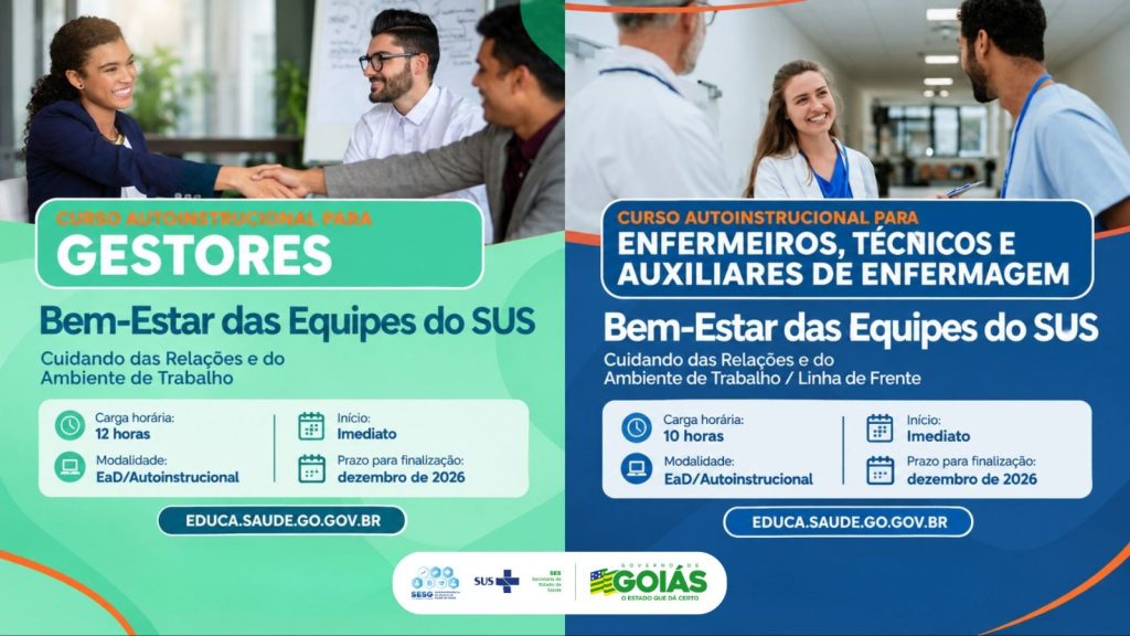 Curso gratuito para profissionais do SUS aborda bem-estar no trabalho