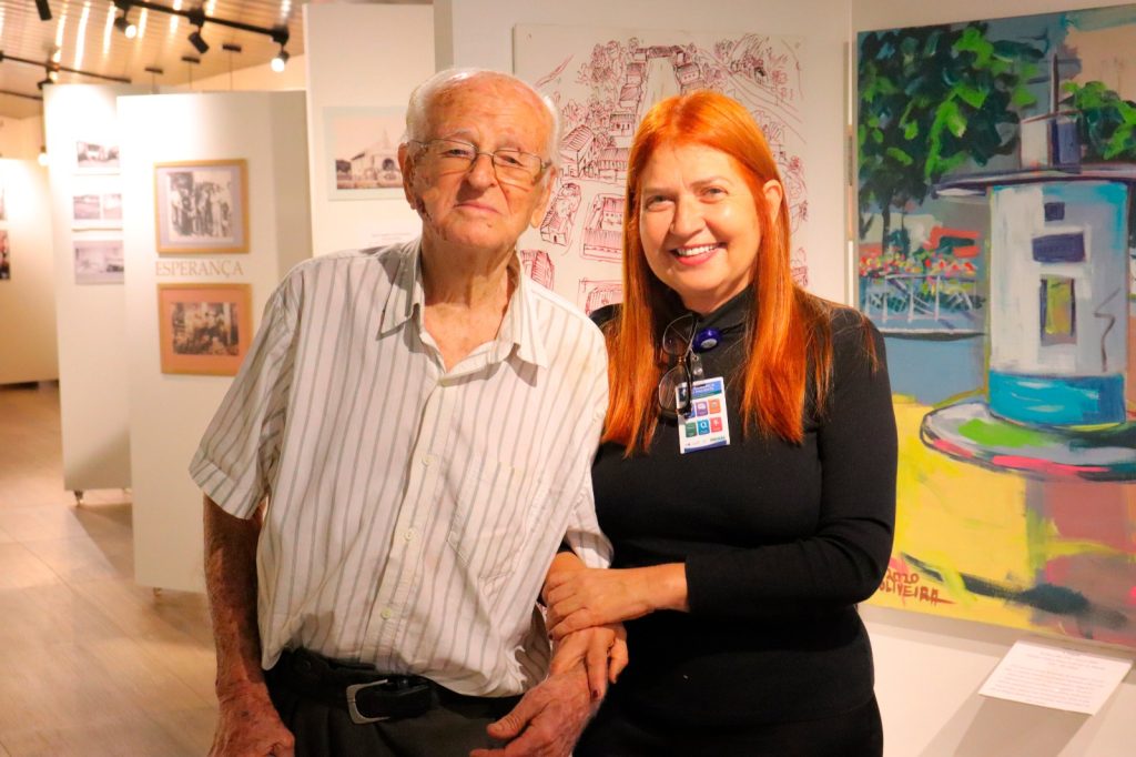 Jarbas Doles, com a supervisora Cledma Ludovico