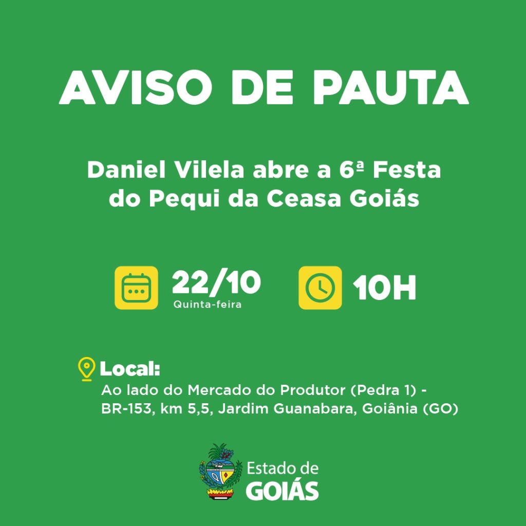Daniel Vilela abre 6ª Festa do Pequi da Ceasa Goiás
